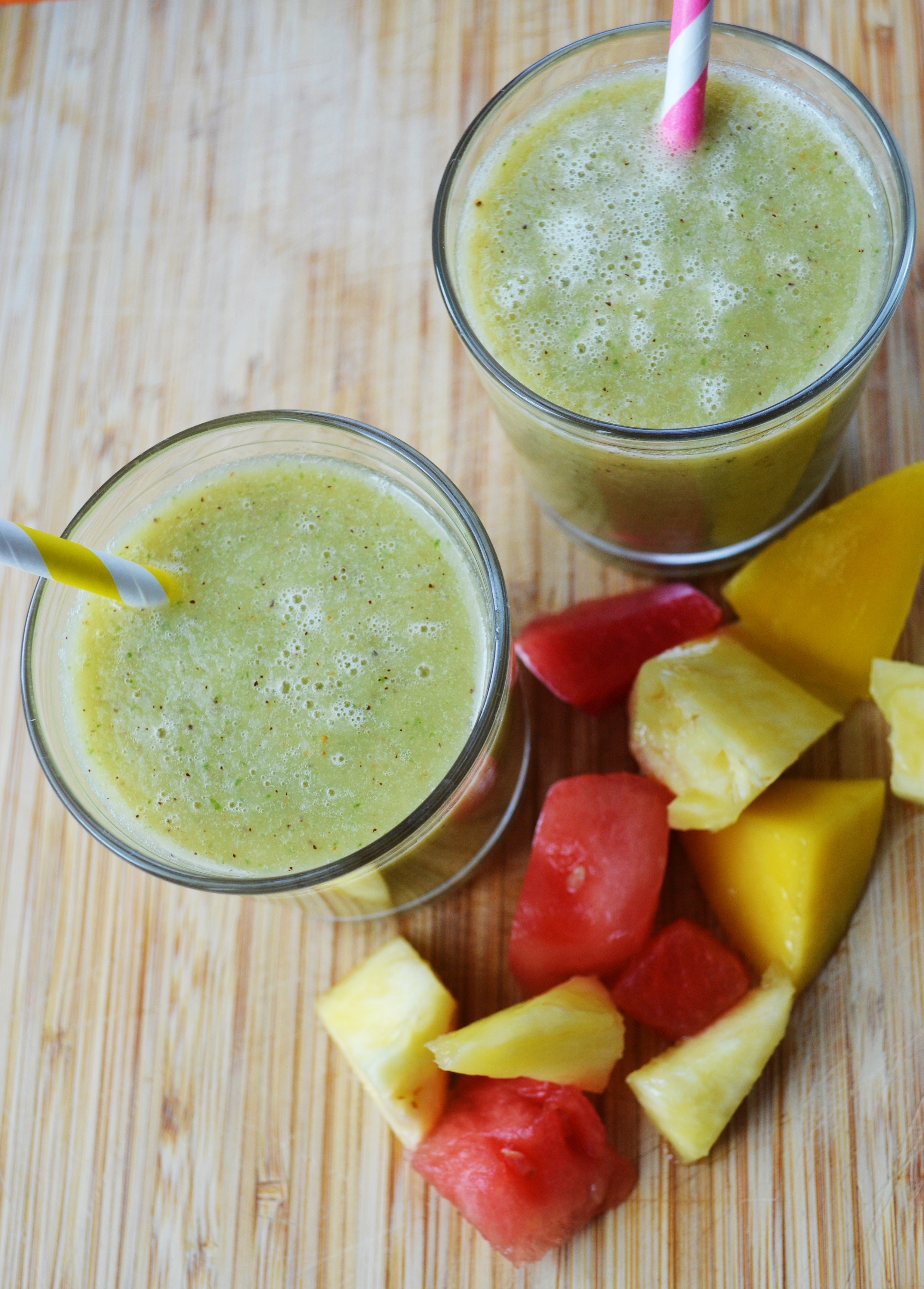 Watermelon Mango Pineapple Smoothie