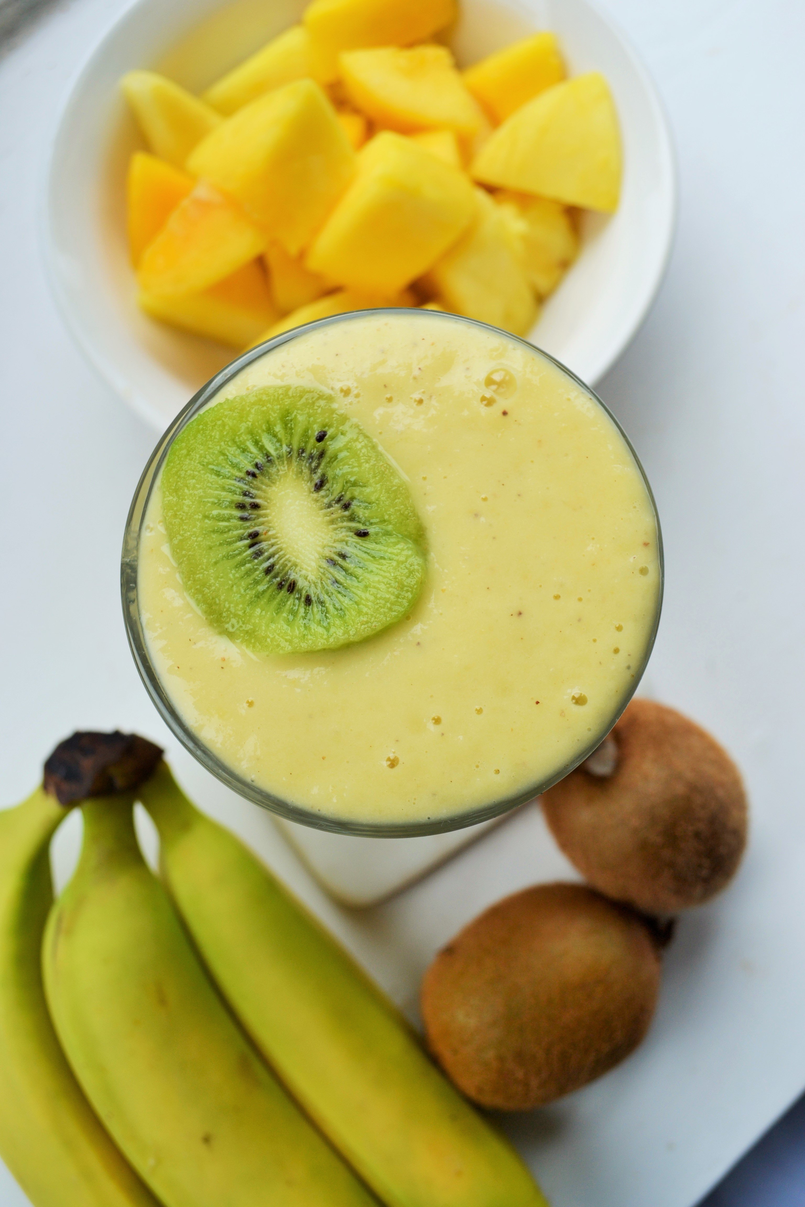 Tropical Mango Banana Kiwi Smoothie