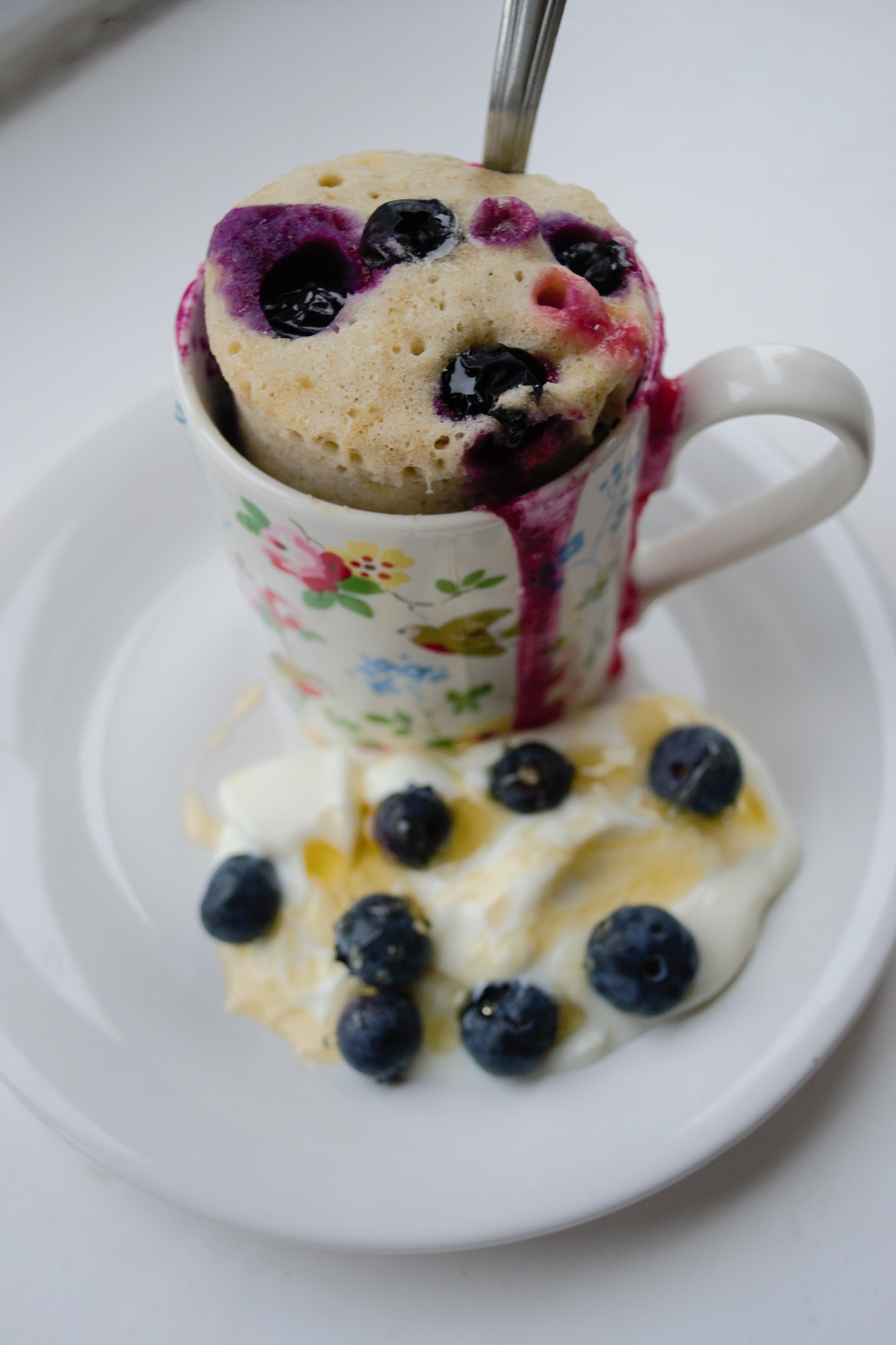 Blueberry Morning Mugcakes