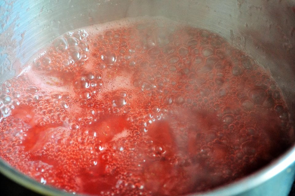 Bubbling Boiling Strawberries