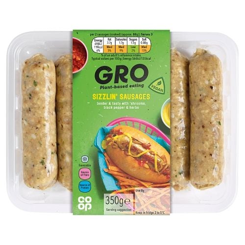 coop vegan sausages