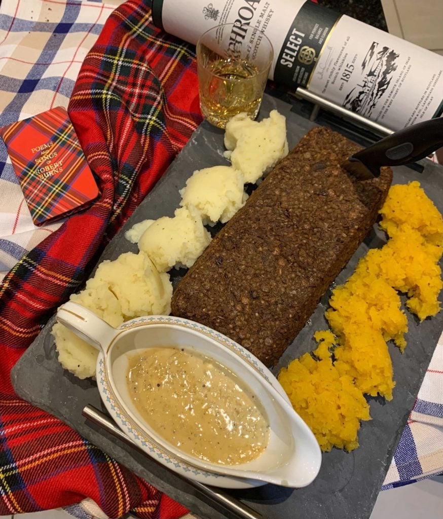 Vegan and Gluten-free burns supper