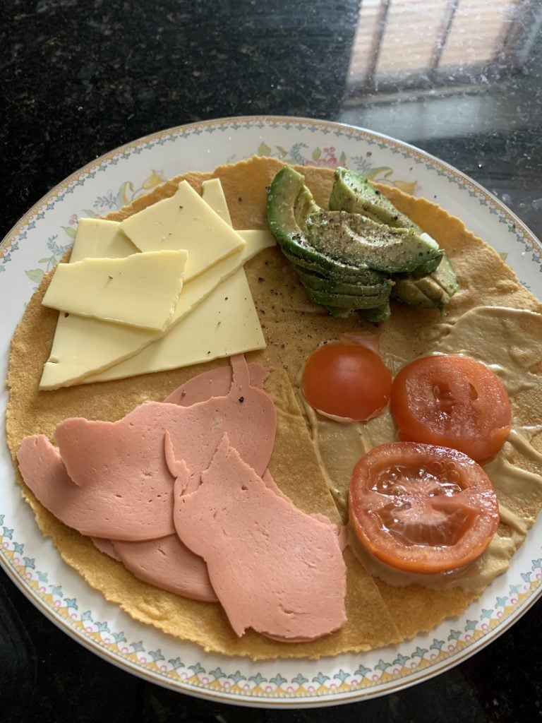 GF and Vegan Ham Wrap