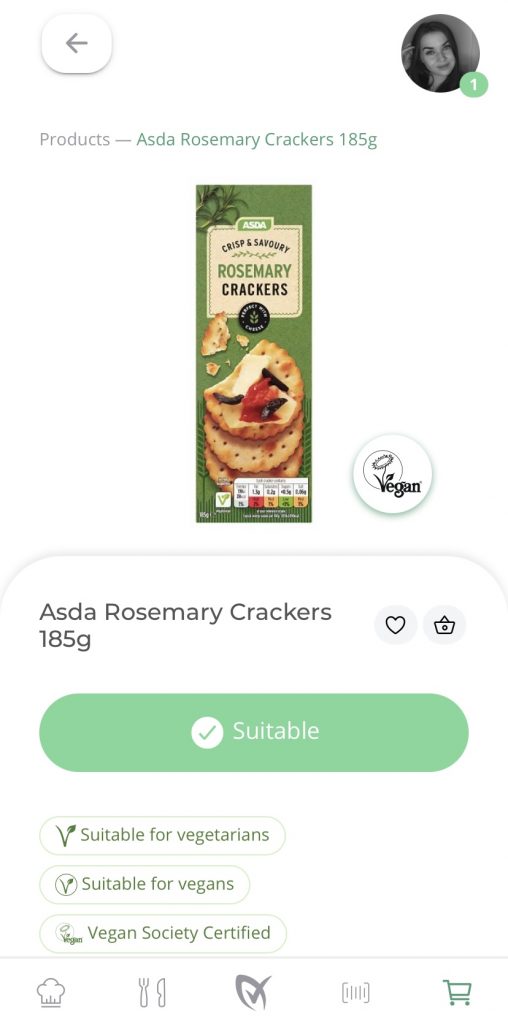 Asda Rosemary Crackers On LiberEat App
