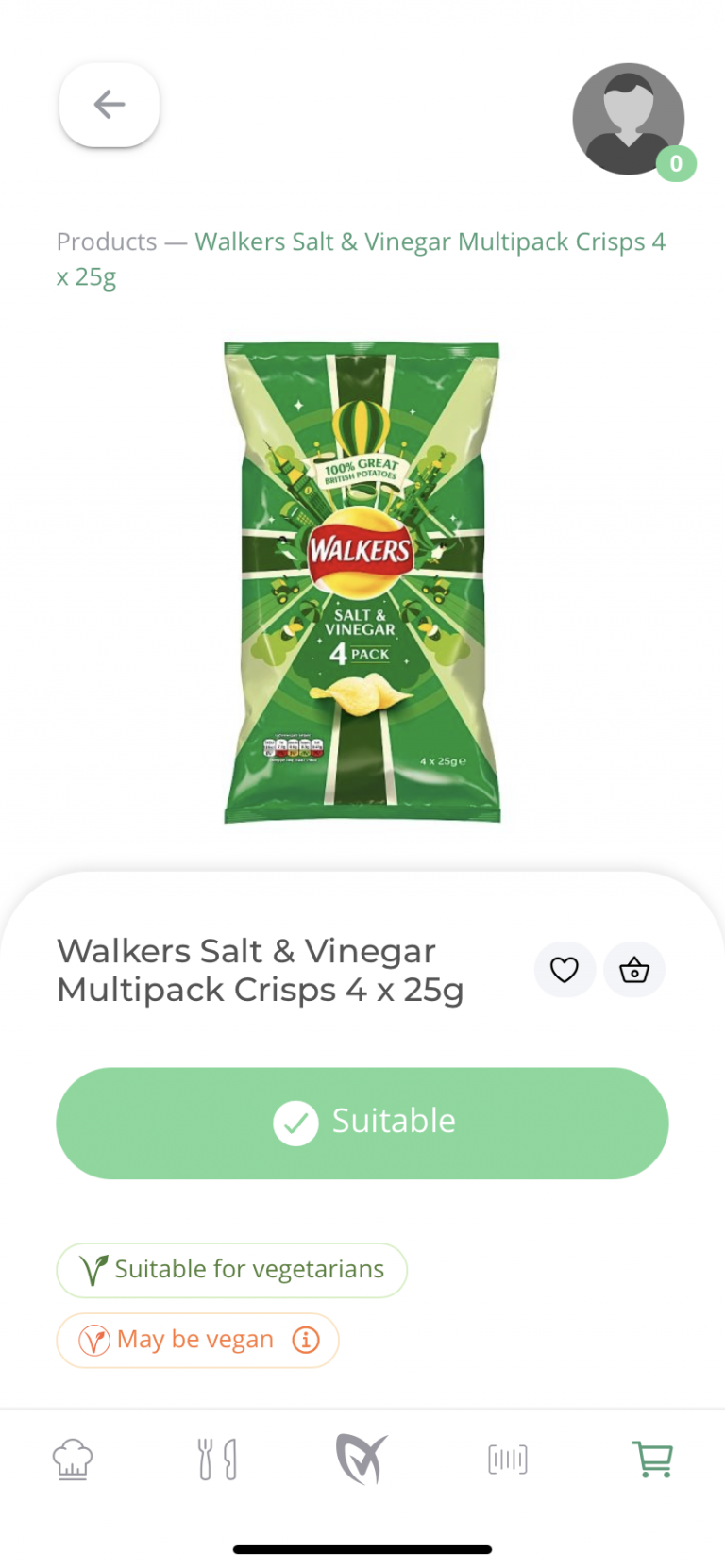 Walkers Salt & Vinegar