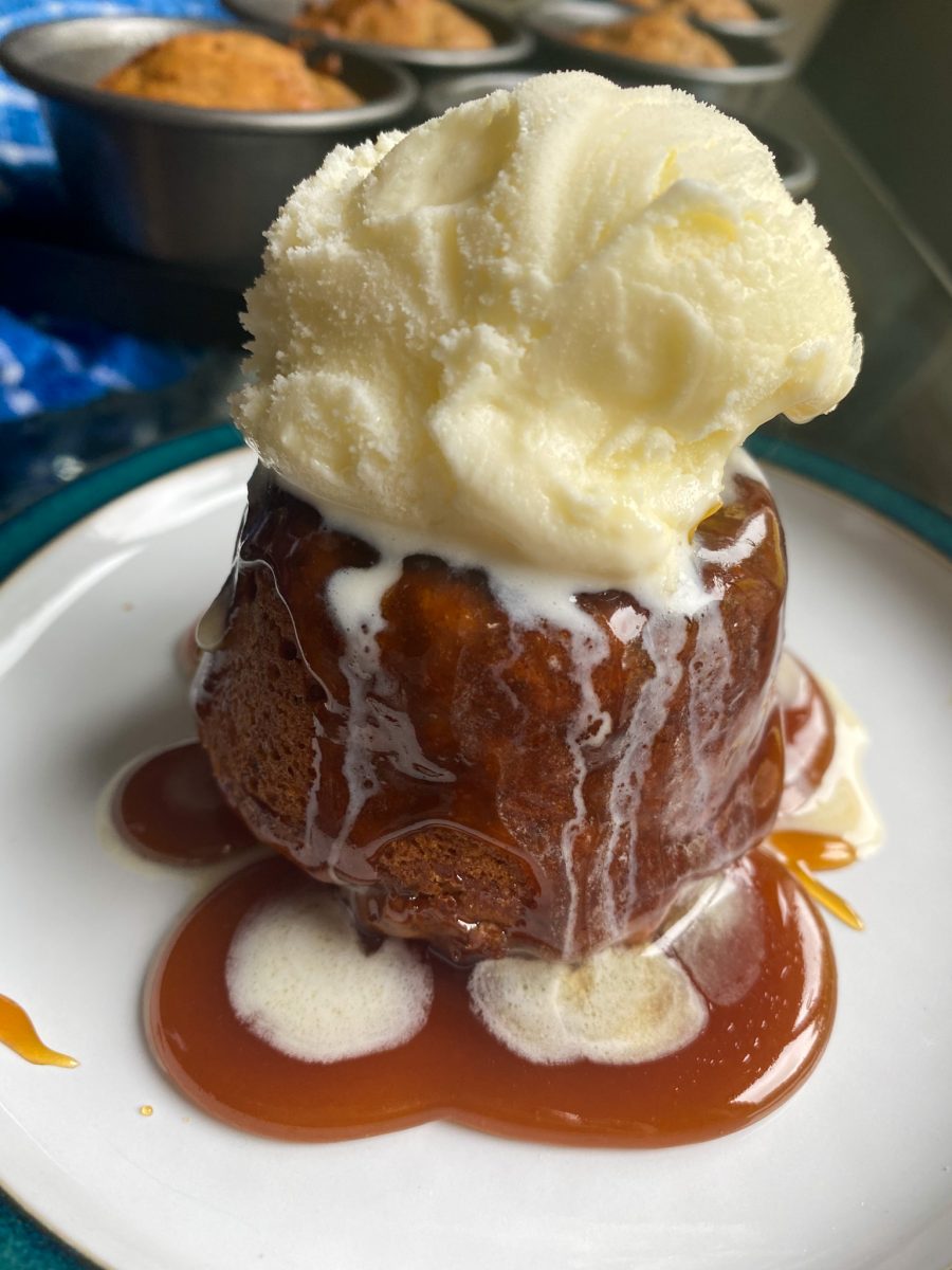 vegan and gluten-free sticky toffee pudding