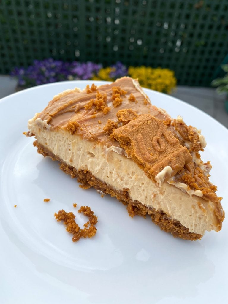 vegan biscoff cheesecake