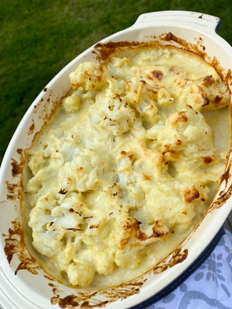vegan and gluten-free cauliflower cheese