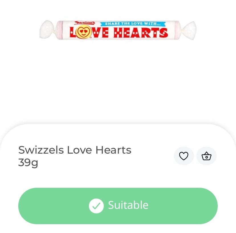 gluten-free sweets love hearts