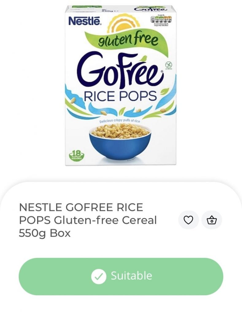 nestle go free cereal