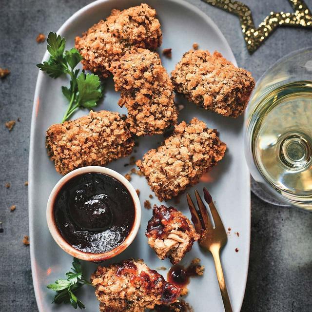 Vegan duck croquettes