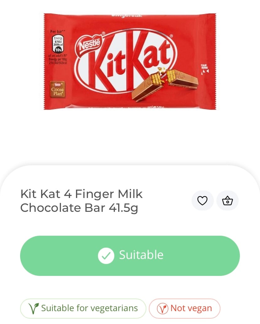 KitKat nut free chocolate