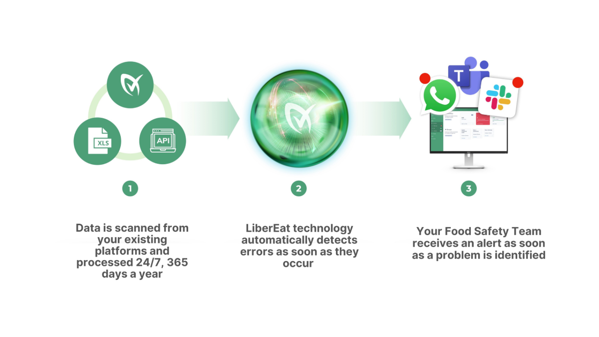 Explanation of How LiberEat Allergen Detection Technology detects errors in data